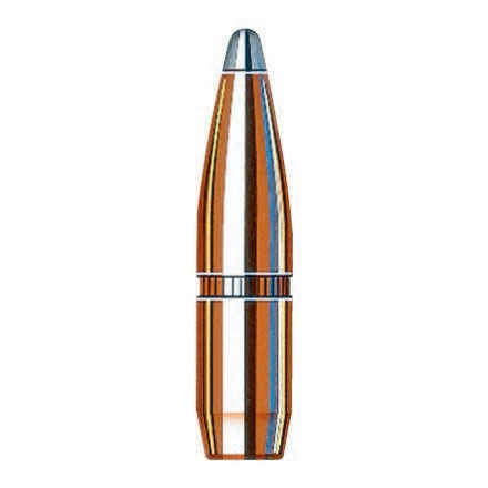 25 Caliber .257 Diameter 117 Grain Boat Tail Spire Point With Cannelure 100 Count