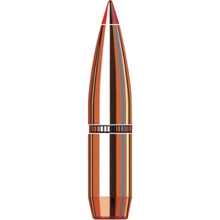 6.5mm .264 Diameter 129 Grain Super Shock Tipped Boat Tail With Cannelure 100 Count