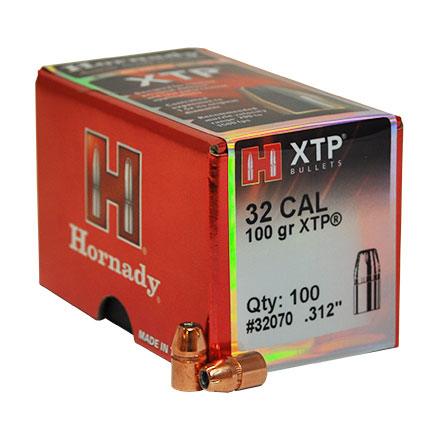 32 Caliber .312 Diameter 100 Grain Hollow Point XTP With Cannelure 100 Count