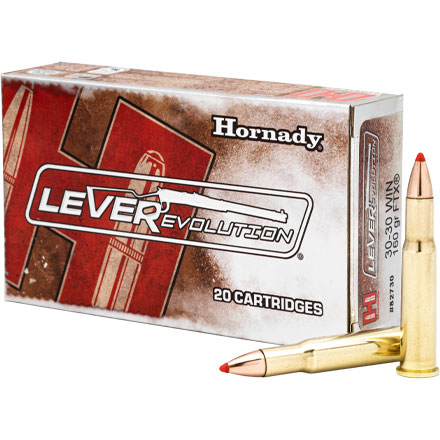 Hornady LEVERevolution 30-30 Winchester 160 Grain FTX 20 Rounds