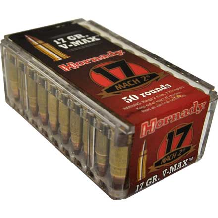 Hornady Varmint Express 17 Mach 2 (17HM2) 17 Grain V-Max 50 Rounds