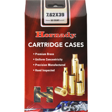 7.62x39 Unprimed Rifle Brass 50 Count