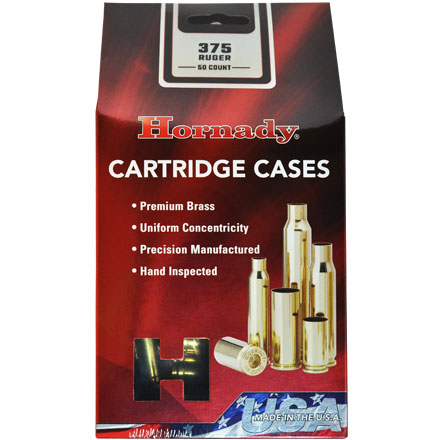375 Ruger Unprimed Rifle Brass 50 Count