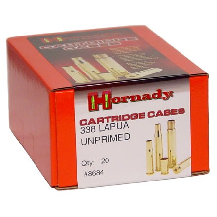 338 Lapua Unprimed Rifle Brass 20 Count