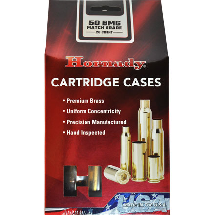 50 BMG Unprimed Rifle Brass 20 Count