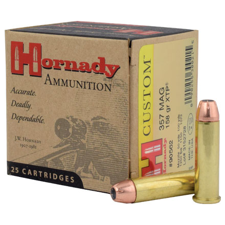 Hornady 357 Mag 158 Grain XTP Jacketed Hollow Point 25 Rounds