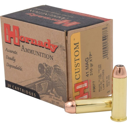 41 Mag 210 Grain XTP Custom Pistol 20 Rounds