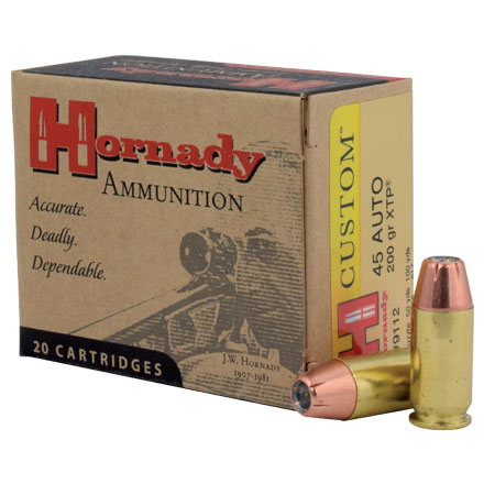 45 ACP 200 Grain XTP Jacketed Hollow Point 20 Rounds