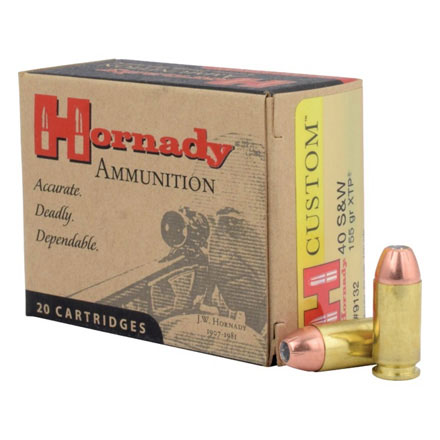 40 S&W 155 Grain XTP Jacketed Hollow Point 20 Rounds