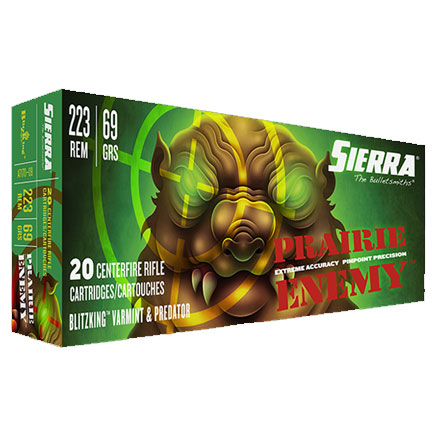 Sierra Prarie Enemy 223 Remington 69 Grain BlitzKing 20 Rounds