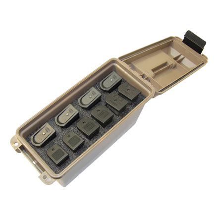 Tactical Mag Can (Holds 10 Double Stack Handgun Mags) Dark Earth