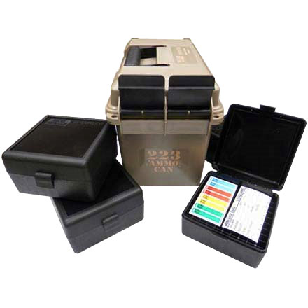 223 Ammo Can (Includes 4 RS-100S Ammo Boxes) Dark Earth