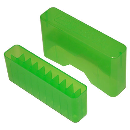 Slip Top 20 Round Ammo Box 25-06 /270 /280 /30-06 /300 Clear Green