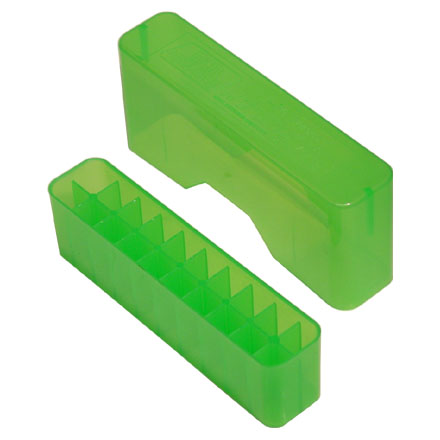 Slip Top 20 Round Ammo Box 22-250 /30-30 /7.62x9 Clear Green