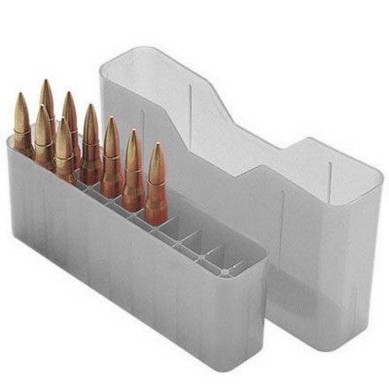 Slip Top 20 Round Ammo Box WSM 45-70 to 30-30 Clear Smoke