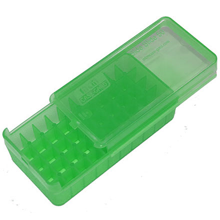 45 ACP Pistol Side Slide 50 Round Ammo Box Clear Green