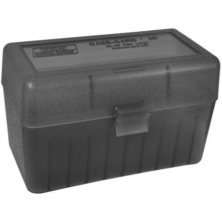 Flip Top 50 Round Ammo Box 270 Win, 30-06, 25-06 Clear Smoke