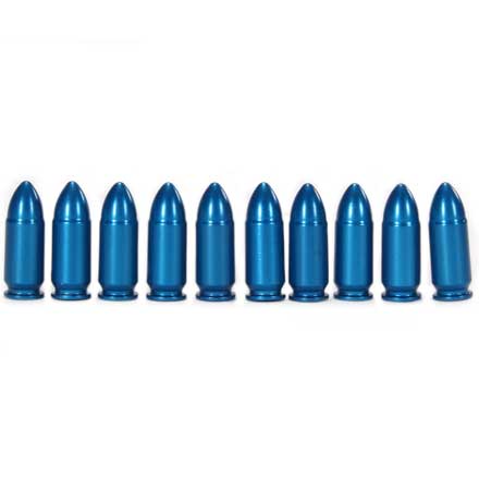 A-Zoom 9mm Luger Centerfire Pistol Snap Caps Blue 10 Pack