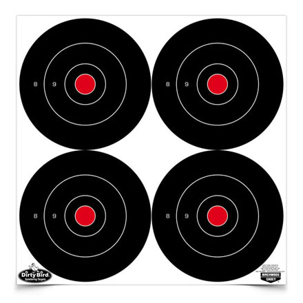 Dirty Bird 6" Round Bulls Eye Splattering Target (12 Pack)