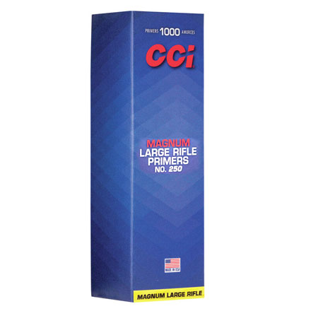 CCI #250 Large Rifle Magnum Primers 1000 Count