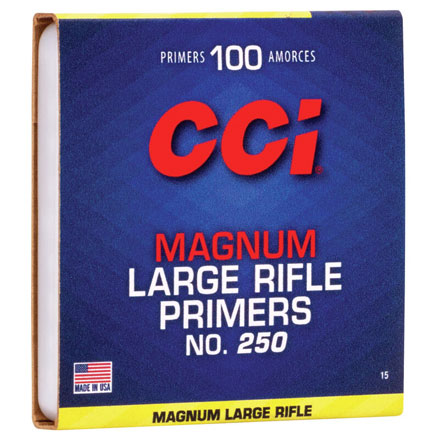 CCI #250 Large Rifle Magnum Primers 1000 Count