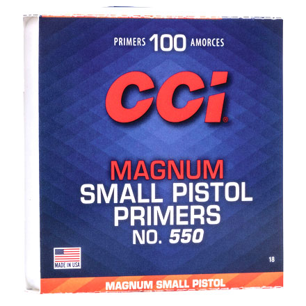 CCI #550 Small Pistol Magnum Primers 1000 Count
