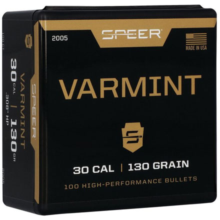 30 Caliber .308 Diameter 130 Grain Hollow Point 100 Count
