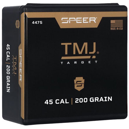 45 Caliber .451 Diameter 200 Grain Total Metal Jacket 100 Count