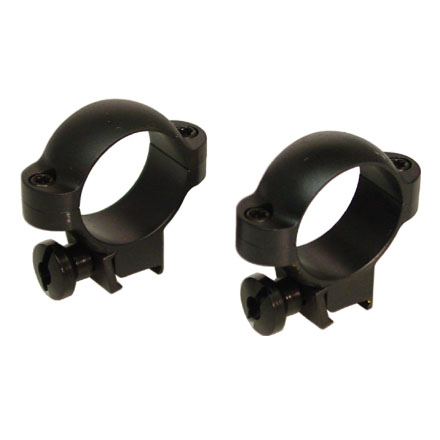 1" Rimfire/Airgun Deluxe Steel Rings Medium Matte Finish