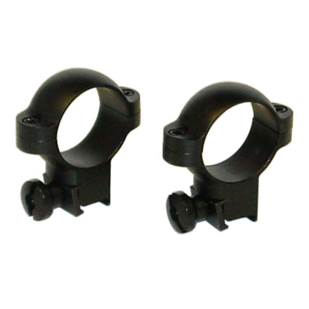 1" Rimfire/Airgun Deluxe Steel Rings High Matte Finish