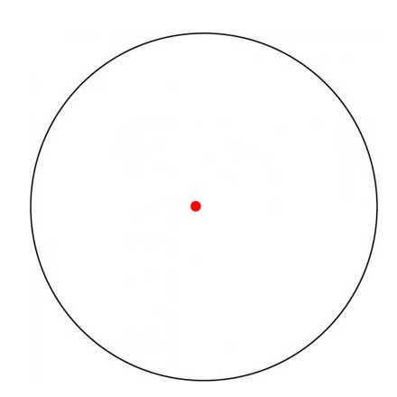 Freedom RDS 1x34 34mm Red Dot 1.0 MOA Dot Black Ring with Mount