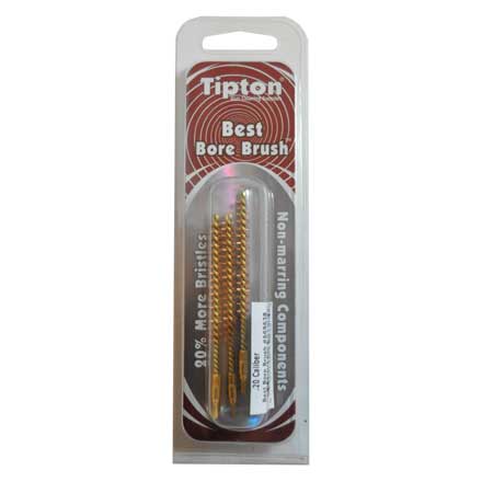 20 Caliber Bronze Brislte Bore Brush 3 Pack 5/40" Thread