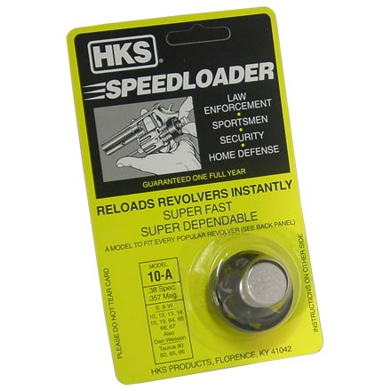 A Series Model 10-A Speedloader For 38 Special And 357 Magnum 6 Shot Revolvers