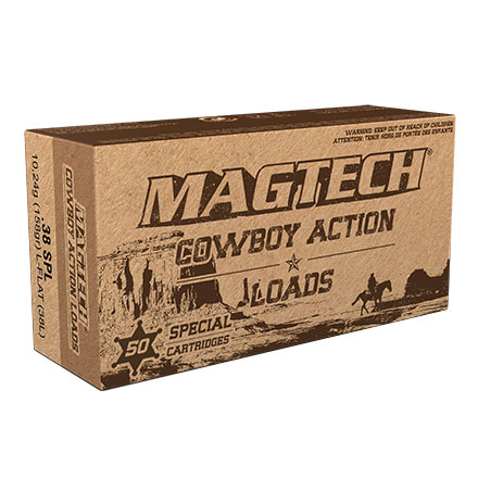 38 Special 158 Grain Cowboy Action Lead Flat Nose 50 Rounds