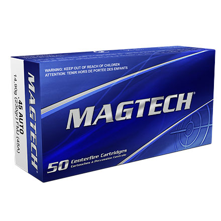45 Auto 230 Grain Full Metal Jacket Round Nose 50 Rounds
