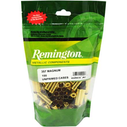 357 Magnum Unprimed Pistol Brass 100 Count