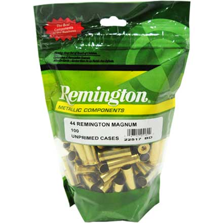 44 Remington Magnum Unprimed Pistol Brass 100 Count