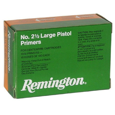 2 1/2 Large Pistol Primer (1000 Count)