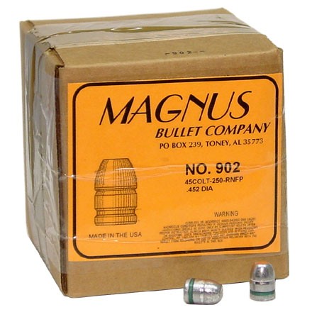 45 Colt .452 Diameter 250 Grain Round Nose Flat Point Cowboy 400 Count