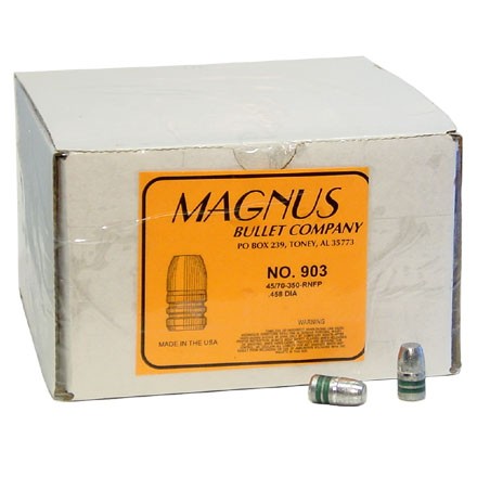 45-70 Caliber .458 Diameter 350 Grain Flat Point 500 Count