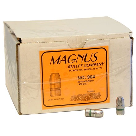 45-70 Caliber .458 Diameter 405 Grain Flat Point 500 Count