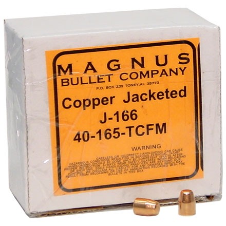 10mm/40 Caliber .400 Diameter 165 Grain Truncated Cone 250 Count