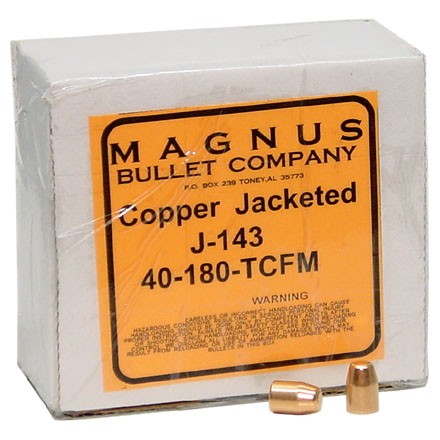 10mm/40 Caliber .400 Diameter 180 Grain Truncated Cone 250 Count