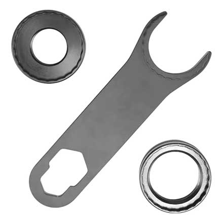 Zero Locking Die Ring 7/8 Inch Turret Pack (9 Rings & Die Wrench)
