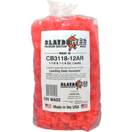 12 Gauge 1-1/8 oz. Federal 12C1 Style Wads 500 Count