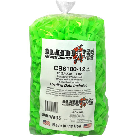 12 Gauge 1 oz. Federal & Import Style Wads 500 Count