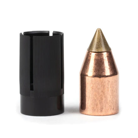 50 Caliber Crush Rib Sabot With .451 Diameter 240 Grain Scorpion Polymer Tip Gold 12 Count