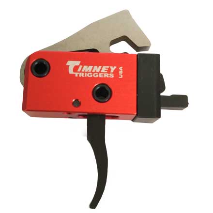AR PCC Curved Two Stage Drop-In Replacement Trigger 2 lb + 2 lb Pull (9mm, .40S&W, 45 ACP)