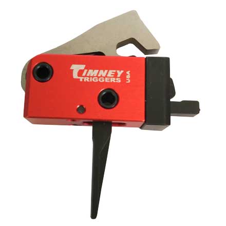AR PCC Straight Two Stage Drop-In Replacement Trigger 2 lb + 2 lb Pull (9mm, .40S&W, 45 ACP)