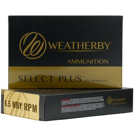 6.5 Weatherby RPM 140 Grain Hornady Interlock 20 Rounds